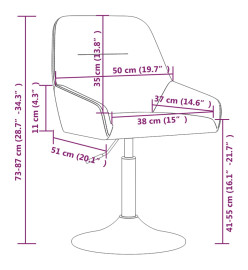 Tabouret de bar Rouge bordeaux Velours