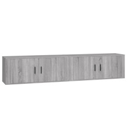 Meubles TV muraux 2 pcs sonoma gris 100x34,5x40 cm