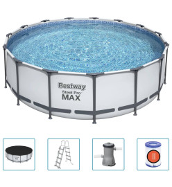 Bestway Ensemble de piscine Steel Pro MAX Rond 457x122 cm