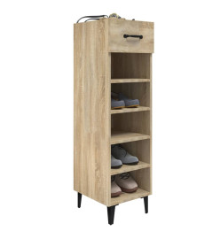 Armoire à chaussures Chêne Sonoma 30x35x105cm Bois d'ingénierie