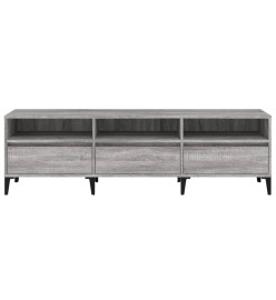 Meuble TV sonoma gris 150x30x44,5 cm bois d'ingénierie