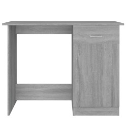 Bureau Sonoma gris 100x50x76 cm Bois d'ingénierie