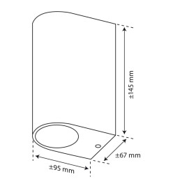 Ranex Lampe murale LED haut et bas 6 W Gris 5000.331