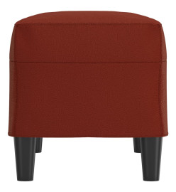 Banc Rouge bordeaux 70x35x41 cm Similicuir