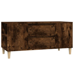 Meuble TV Chêne fumé 102x44,5x50 cm Bois d'ingénierie