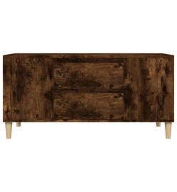 Meuble TV Chêne fumé 102x44,5x50 cm Bois d'ingénierie