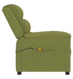 Fauteuil de massage Vert clair velours