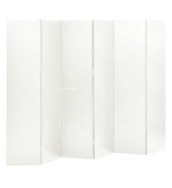 Cloisons de séparation 6 panneaux 2 pcs Blanc 240x180 cm Acier