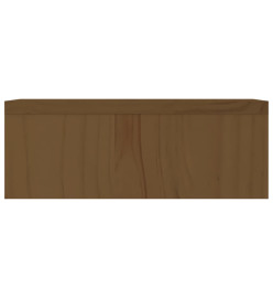 Support de moniteur Marron miel 50x27x10 cm Bois de pin solide