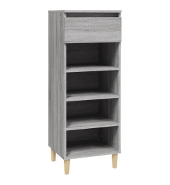 Armoire à chaussures Sonoma gris 40x36x105 cm Bois d'ingénierie