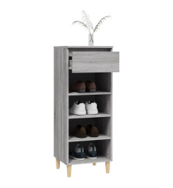 Armoire à chaussures Sonoma gris 40x36x105 cm Bois d'ingénierie