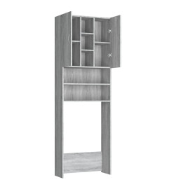 Meuble pour machine à laver Sonoma gris 64x25,5x190 cm