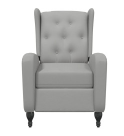 Fauteuil inclinable Gris clair Velours