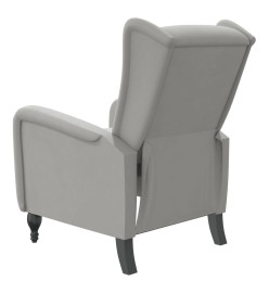 Fauteuil inclinable Gris clair Velours