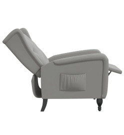 Fauteuil inclinable Gris clair Velours