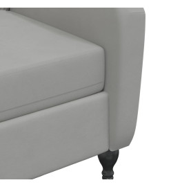 Fauteuil inclinable Gris clair Velours