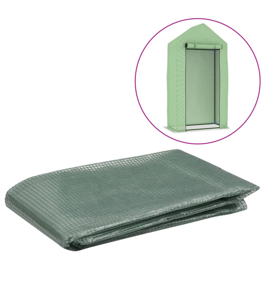 Couverture de remplacement de serre (0,5 m²) 50x100x190 cm Vert