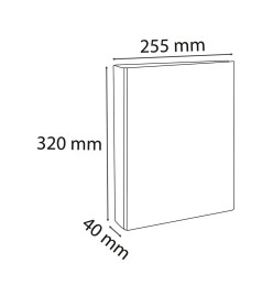 Exacompta Classeurs à anneaux A4 avec 2 anneaux 25 mm 10 pcs