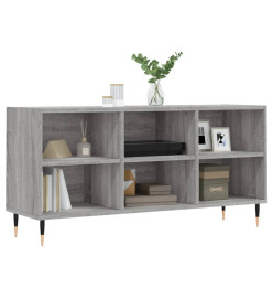 Meuble TV sonoma gris 103,5x30x50 cm bois d'ingénierie