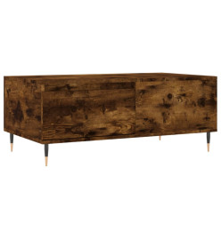 Table basse Chêne fumé 90x50x36,5 cm Bois d'ingénierie