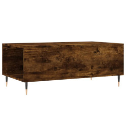 Table basse Chêne fumé 90x50x36,5 cm Bois d'ingénierie