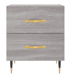 Tables de chevet 2 pcs gris sonoma 40x35x47,5 cm