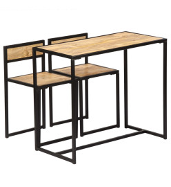 Ensemble de salle à dîner 3 pcs Bois de manguier solide