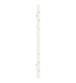 Tête de lit murale Blanc 186x3x63 cm Bois massif de pin