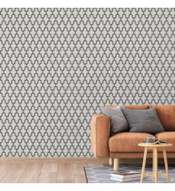 DUTCH WALLCOVERINGS Papier peint Geometric Blanc et noir