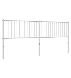 Tête de lit métal blanc 200 cm