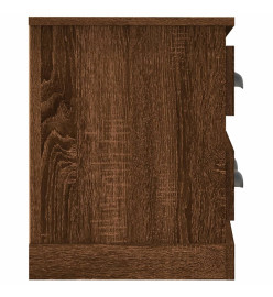 Meuble TV chêne marron 100x35,5x45 cm bois d'ingénierie