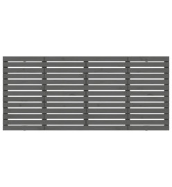 Tête de lit murale Gris 166x3x91,5 cm Bois massif de pin