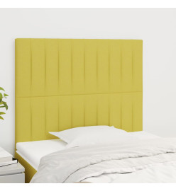 Têtes de lit 2 pcs Vert 80x5x78/88 cm Tissu
