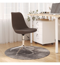 Chaise pivotante de bureau Marron Tissu