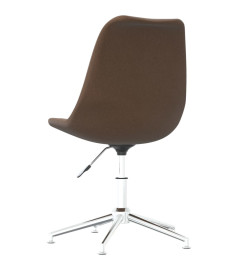 Chaise pivotante de bureau Marron Tissu