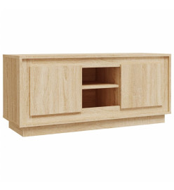 Meuble TV chêne sonoma 102x35x45 cm bois d'ingénierie