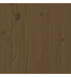 Cadre de lit Marron miel Bois de pin massif 160x200 cm