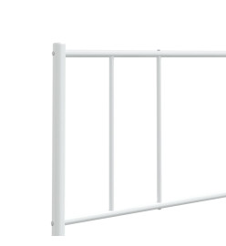 Tête de lit métal blanc 100 cm