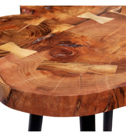 Table de bar Bois d'acacia massif 90 x 60 x 110 cm