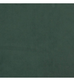 Cadre de lit avec tête de lit Vert foncé 100x200 cm Velours