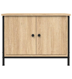 Meuble TV avec portes chêne sonoma 60x35x45cm bois d'ingénierie