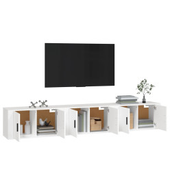 Meubles TV muraux 3 pcs blanc 80x34,5x40 cm