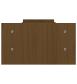 Support de moniteur Marron miel 100x27x15 cm Bois de pin solide