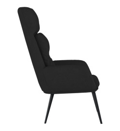 Chaise de relaxation Noir Similicuir daim