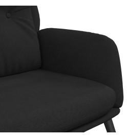 Chaise de relaxation Noir Similicuir daim