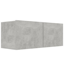 Meubles TV 3 pcs Gris béton Aggloméré