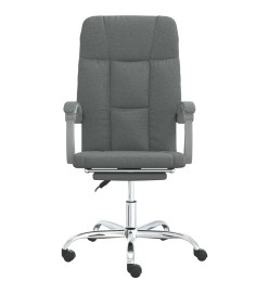 Fauteuil inclinable de bureau Gris foncé Tissu