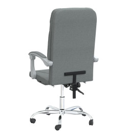 Fauteuil inclinable de bureau Gris foncé Tissu