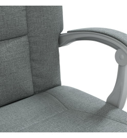 Fauteuil inclinable de bureau Gris foncé Tissu