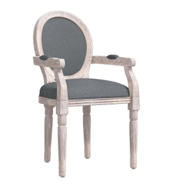 Chaise à manger gris foncé 54x56x96,5 cm tissu